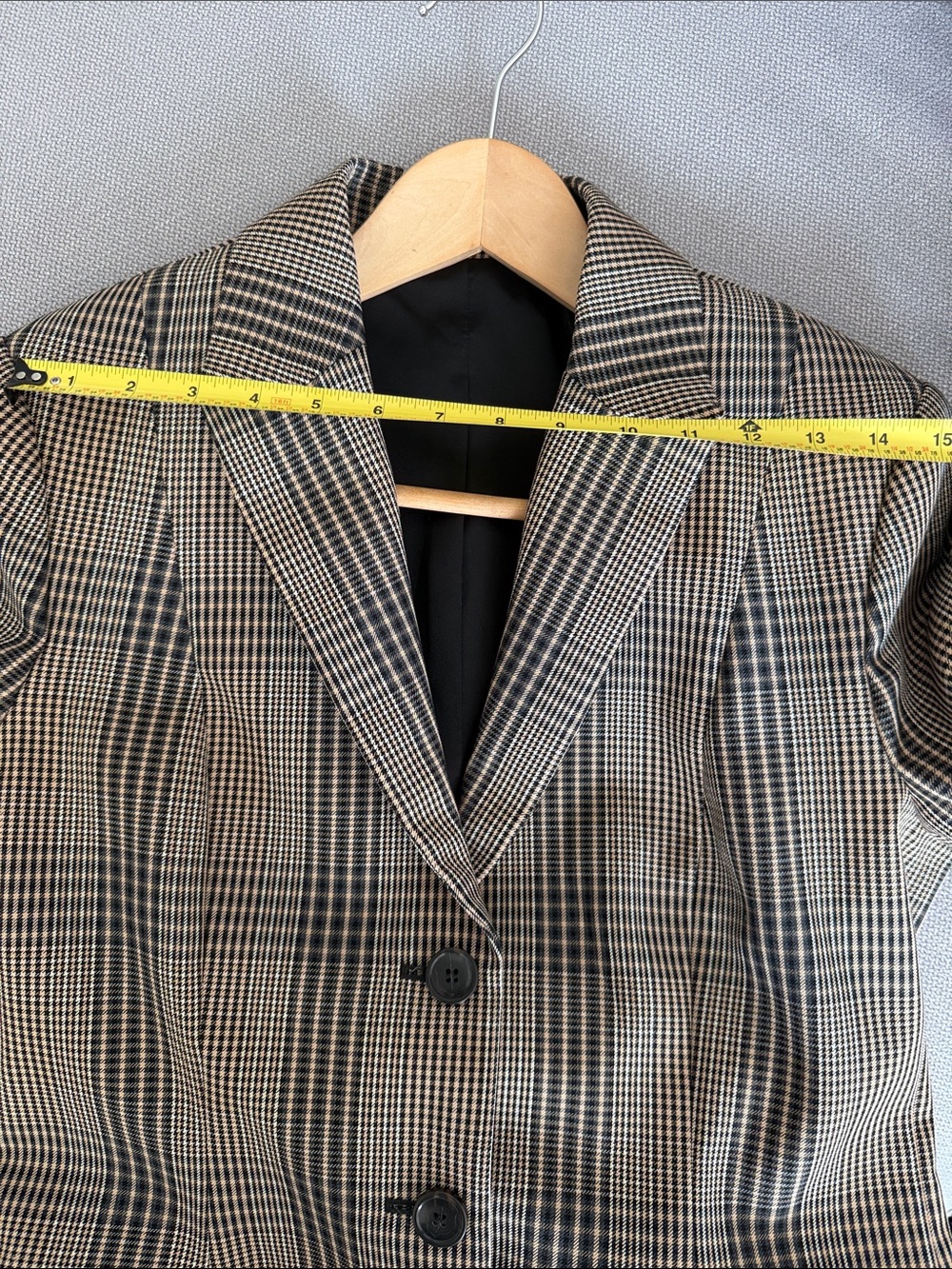 Theory Plaid Blazer Size 12 - Picture 10 of 13